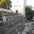 Oprava zdi u h�bitova