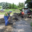 Oprava cesty po povodni 2009