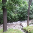 Merboltick� potok se po kr�tk�m prudk�m de�ti zvedl, 20.7.2011