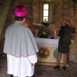 Sv�cen� kaple sv.Kate�iny ve zvonici, gener�ln� vik�� p. Havelka a starostka Hana Ku�erov�