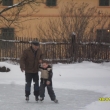 28.1.13 led na na�em rybn�ku u� je dost siln� na bruslen�