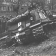 21.srpna 1968, uv�zl� tank v m�stech dne�n� benzinov� pumpy, �esk� L�pa