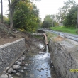 Oprava b�ehov� zdi naproti h�bitovu (u Macha��)